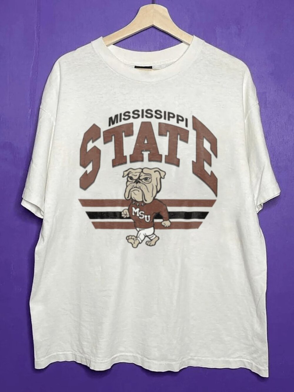 Vintage Mississippi State Bulldogs Football Shirt, Mississippi State University